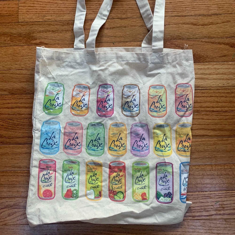 La Croix canvas promotional tote